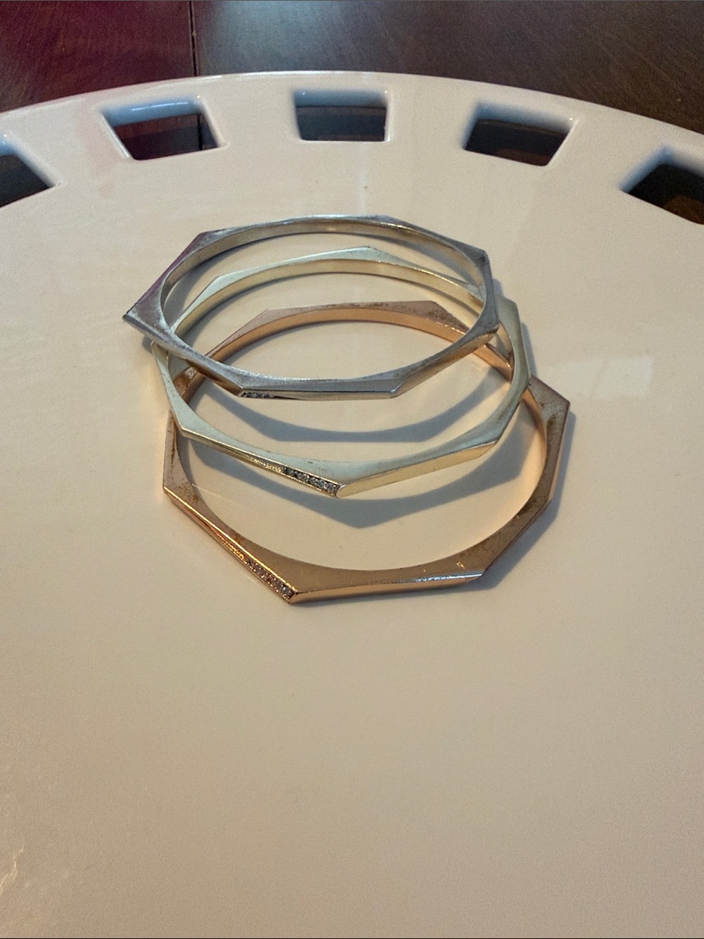 Kendra Scott Octagonal Stackable Bracelets in Silver, Rose Gold, Gold